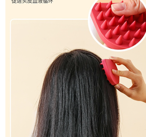 Manufacturer Custom Logo New Cloud Shape Shampoo Comb Anti-itch Massage <b>Scalp</b> Hair Scrub <b>Brush</b> Silicone Shampoo - Product Image 4
