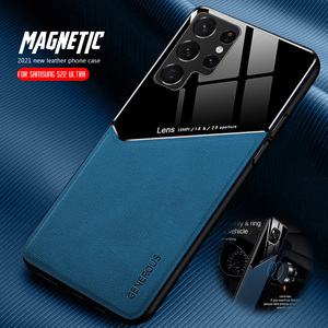 Funda de TPU Semi-Envuelta para Galaxy S23 <span class=keywords><strong>Ultra</strong></span> 23 Plus, Funda de Cuero CN;GUA para Teléfono Móvil, Simple, Resistente a Golpes para Samsung <span class=keywords><strong>S</strong></span> <span class=keywords><strong>22</strong></span> <span class=keywords><strong>Ultra</strong></span> - Product Image 1