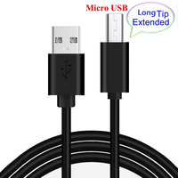 Câble Micro USB V8 vers USB2.0, longueur 8/9/10mm, cordon de chargeur de données personnalisé