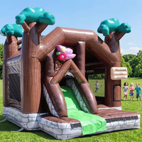 Château gonflable commercial en PVC pour intérieur et extérieur, coloré, avec toboggan, idéal pour la location de fêtes et les événements