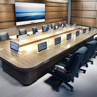 Nouveau produit : Système de conférence sans papier avec élévateur de moniteur rétractable, compatible vidéoconférence, pour salle de réunion et bureau