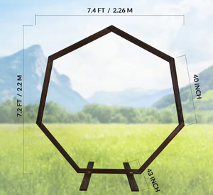Arche <span class=keywords><strong>de</strong></span> <span class=keywords><strong>mariage</strong></span> en bois en forme <span class=keywords><strong>de</strong></span> heptagone pour la décoration <span class=keywords><strong>de</strong></span> jardin, <span class=keywords><strong>toile</strong></span> <span class=keywords><strong>de</strong></span> <span class=keywords><strong>fond</strong></span> pour fête <span class=keywords><strong>de</strong></span> <span class=keywords><strong>mariage</strong></span> <span class=keywords><strong>champêtre</strong></span> en extérieur - Product Image 4