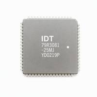 Microprocesador RISC de 32 Bits IDT 79R3081-25MJ, Controlador RIS, Compatible con MIPS R3000, 25MHz, 84 Pines, QFP Cerámico, Control Industrial