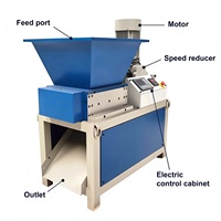 2025 Plastique et Caoutchouc Mini Broyeur Machine Pet Alimentaire Déchets Câble Ferraille Pp Pvc Bouteille En Plastique Broyeur