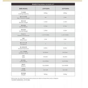 Plataforma Elevadora Eléctrica Tipo Tijera, Plataforma Móvil para Trabajo Aéreo, Andamio Elevador, Plataforma de Trabajo Elevada para Personas - Product Image 6