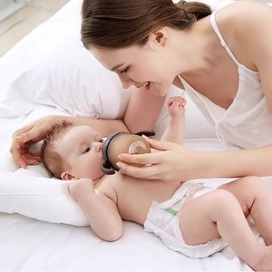 Silicone Baby Bottle Wide Mouth 150ml 250ml With Handle Bpa Free For 0-12 Months Weaning Babies - Product Image 2