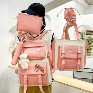 Nouvel ensemble de sacs d'école tendance 2026 pour étudiantes : Lot de 5 sacs mignons pour collégiennes et adolescentes - Product Image 5