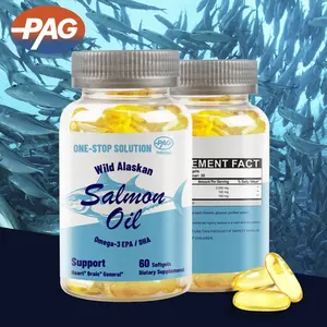 Oem Odm Private Label olio di pesce prezzo all'ingrosso buon cuore cervello Omega 3 Epa Dha olio di pesce dell'alaska selvatico Softgel 1000Mg