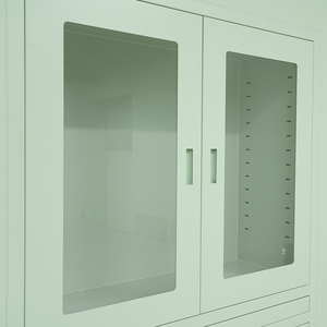 خزانة تخزين طبية معيارية من الفولاذ المقاوم للصدأ بتصميم إطار مخفي لغرف العمليات النظيفة - Product Image 4