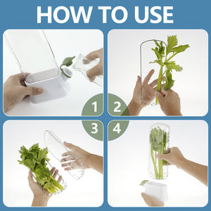 Conteneur de stockage d'herbes fraîches pour réfrigérateur, économiseur de coriandre, outil de conservation de cuisine - Product Image 6