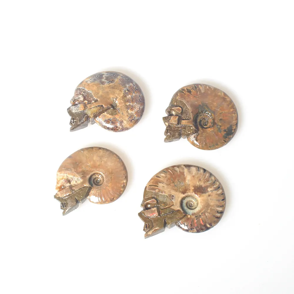 Venta al por mayor venta caliente y calidad de cristal fósiles cráneos de cuarzo para colección