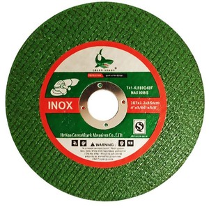 ใบตัดสแตนเลส Green Shark Inox ขนาด 107x1.2x16 มม. สำหรับเครื่องเจียรเหล็กและสแตนเลส - Product Image 1