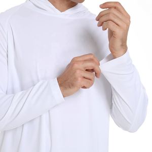 Camisa de Pesca Personalizada para Hombre, con Capucha, Manga Larga, Protección Solar UPF 50, Impermeable, 100% Poliéster, con Logotipo Termotransferible - Product Image 3