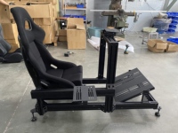 Simulateur de course complet 4080 Motion avec siège, profilés en aluminium, cockpit de simulation réglable pour jeux de course