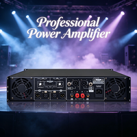Amplificateur de puissance professionnel de classe AB à 2 canaux, montage en rack 2U, avec écran LCD, amplificateur audio stéréo pour système de sonorisation de scène
