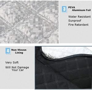 Couverture de <span class=keywords><strong>pare</strong></span>-<span class=keywords><strong>brise</strong></span> de voiture robuste Ultra protecteur housse de <span class=keywords><strong>pare</strong></span>-<span class=keywords><strong>brise</strong></span> neige glace gel soleil UV poussière eau <span class=keywords><strong>protection</strong></span> parfaite pour les voitures - Product Image 4