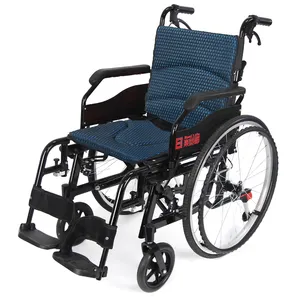 Krankenhaus ältere Zerebral parese höhen verstellbarer manuell klappbarer Rollstuhl mit Rädern Fuß stütze und Nylons itz