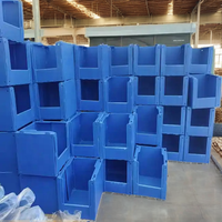 Bacs de picking empilables personnalisés pour entrepôt, pliables, en plastique ondulé, pour vêtements, en coreflute