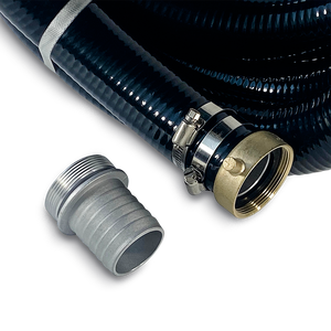 خرطوم مياه من البولي فينيل كلوريد بقطر 3 بوصات مع وصلات، متين ومرن، مناسب للري ويتصل بمضخة المياه - Product Image 2