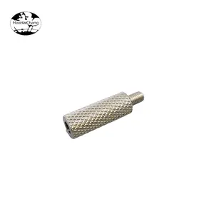 CNC turned textured embossed stainless steel knurled screw connector screw connection terminal