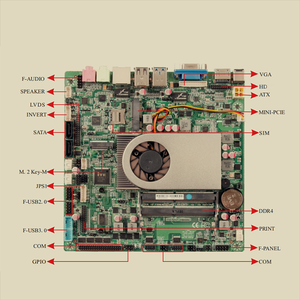 Sharerdp 12V Máy tính PENTIUM Intel hm55 H61 H81 HM81 H110 H310 h310c <span class=keywords><strong>Quad</strong></span> <span class=keywords><strong>Core</strong></span> ITX máy tính xách tay mini máy tính PC Bo mạch chủ - Product Image 2