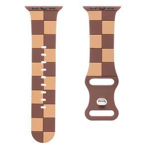 Correa de reloj inteligente con diseño de tablero de ajedrez Upro, correa deportiva transpirable de silicona para Apple Watch Series 10 9 8 7 6 SE - Product Image 3