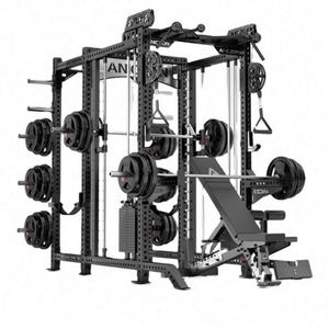 Machine Smith Commerciale en Acier Équilibrée, avec Banc de Musculation, Rack à Squat et Poste d'Entraînement Polyvalent pour Entraînement Complet en Intérieur - Product Image 1
