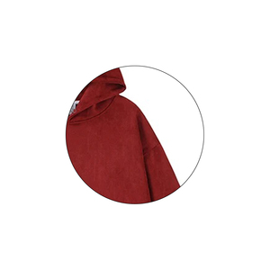Sweat à capuche rouge personnalisé OEM pour homme, style streetwear, couleur unie - Product Image 4