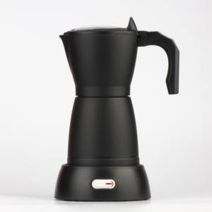 Noir mat électrique café expresso moka maker 3-6 Tasses de qualité alimentaire <span class=keywords><strong>prix</strong></span> usine - Product Image 1