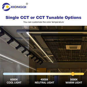 Cao sáng DIY Dimmable nhôm PMMA Bìa Trần theo dõi hệ thống treo 40 50 60 watt thương mại LED tuyến tính ánh sáng mặt dây chuyền - Product Image 2