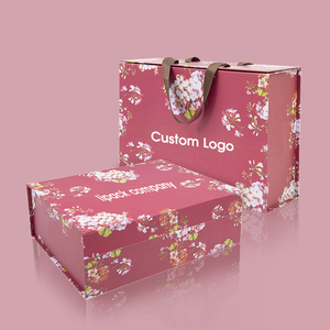 Shoes Box Lipack Wholesale Custom Clothes Shoes Cosmetic Cardboard Box Folding Gift Shopping Packing Paper Box With Ribbon Handle