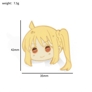 4 modèles d'épinglette <span class=keywords><strong>Bocchi</strong></span> <span class=keywords><strong>The</strong></span> <span class=keywords><strong>Rock</strong></span> Anime Personnage de dessin animé Gotoh Hitori Épingles mignonnes en émail pour filles - Product Image 5