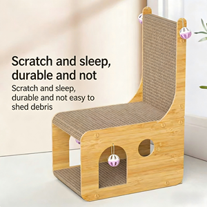 ที่ลับเล็บแมวรูปตัว L ขนาด 40x23x60 ซม. ทำจากวัสดุกระดาษที่ทนทาน แบบ 1 ชั้น ลายเรียบ สำหรับแมว - Product Image 5