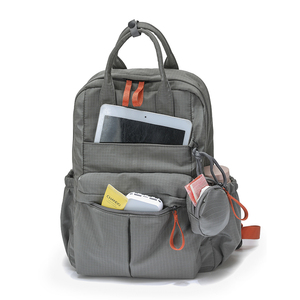 Bolsa Desmontable Multibolsillos de Nailon para Mujer, Impermeable, Ligera, Informal, para Viajes Diarios, Mochila de Hombro, Mochila de Día - Product Image 4