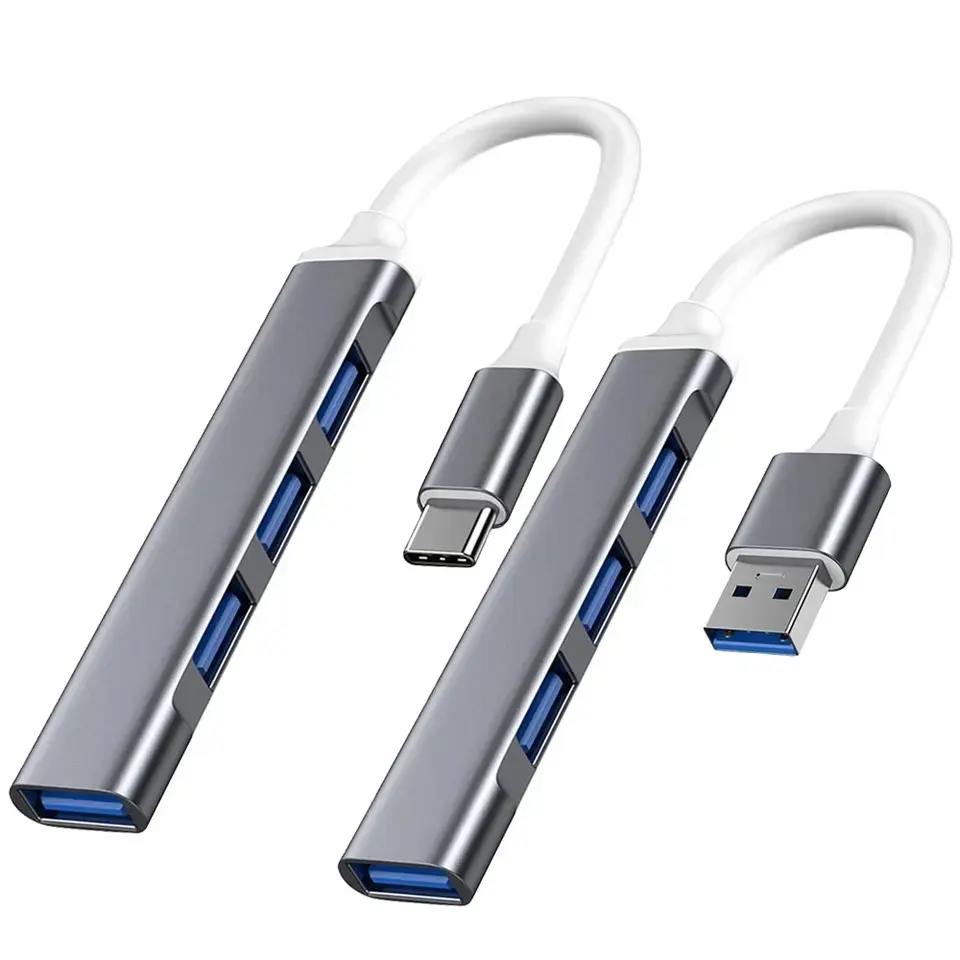 Prise en charge de la fonction otg 4 ports multi usb hub usb 3.0 station d'accueil pour ipad ordinateur portable macbook pro haute vitesse usb type c hub adaptateur