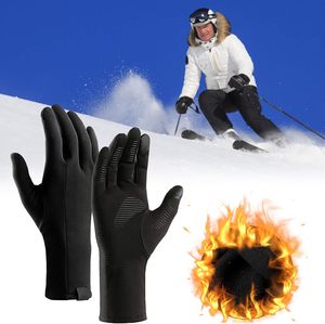 Guantes de Carreras Negros, Guantes Deportivos de Invierno para Ciclismo y Motociclismo, con Pantalla Táctil, Impermeables y con Protección UV - Product Image 2