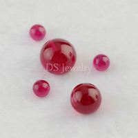 5 # boule de rubis corindon rouge synthétique prix de perles de rubis pierre précieuse