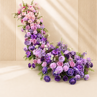 QiYing Victory Lavish Faux Rose Lavande pour Décoration de Mariage, Séances Photo, Vitrines de Centre Commercial, Arches d'Anniversaire et Toiles de Fond - EVA Élégant