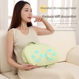 Oreiller de massage multifonction pour le dos et la nuque de voiture avec compresse chaude, soutien lombaire, instrument transfrontalier pour le dos, les épaules et la nuque - Product Image 2