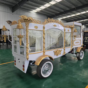 รถม้าศพแบบพรีเมียมพร้อมห้องขับแยกสำหรับการขนส่งโลงศพในขบวนพาเหรด - Product Image 5