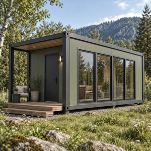Maison conteneur pliable en acier extensible moderne, villa préfabriquée 2-3 chambres pour usage commercial - Product Image 4
