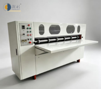 Machine de découpe et de rainurage à lame fine haute vitesse pour carton ondulé avec alimentation manuelle