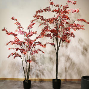 Plante artificielle <span class=keywords><strong>en</strong></span> <span class=keywords><strong>pot</strong></span>, décoration verte, érable vert, intérieur et extérieur, grand bonsaï artificiel <span class=keywords><strong>japonais</strong></span> <span class=keywords><strong>en</strong></span> forme de pattes de poulet, érable rouge - Product Image 3