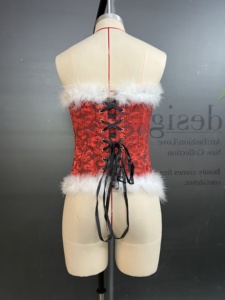 Double Layer Woven Satin Girdle with Firm Control and Button Detail Breathable Outerwear for Women - Product Image 3