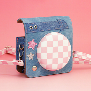 Trường hợp bảo vệ cho Fujifilm instax mini 99 ngay lập tức phim máy ảnh PU Túi da với dây đai điều chỉnh - Product Image 5