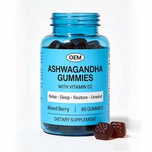 Extrait d'ashwagandha avec vitamines, gommes aromatisées aux baies mélangées pour adultes - Améliore la mémoire et le sommeil - Product Image 2