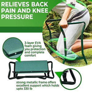 Portable <span class=keywords><strong>Jardin</strong></span> Genouillère Siège Chaise <span class=keywords><strong>De</strong></span> <span class=keywords><strong>Jardin</strong></span> En Plein Air En Acier Inoxydable Pliable <span class=keywords><strong>Banc</strong></span> Genouillère Avec Sac <span class=keywords><strong>Jardin</strong></span> Fourniture - Product Image 4
