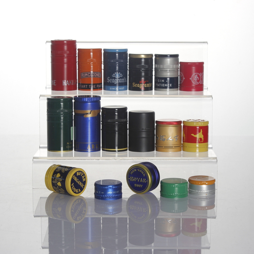 33x47 мм 30*60 мм пилферная алюминиевая крышка пластиковая вставка композитная Водка Виски Джин напитки алкогольные напитки alcohal стеклянная крышка для бутылки