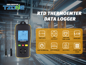 Instrumento Digital Portátil de Temperatura y Humedad, Termómetro PT100, Higrómetro, Registrador de Datos de Alta Temperatura - Product Image 6