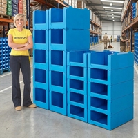 Caisse de stockage en polypropylène ondulé Coroplast 5 mm 600x400x400 mm pour emballage d'exportation, disponible en gros, OEM, ODM